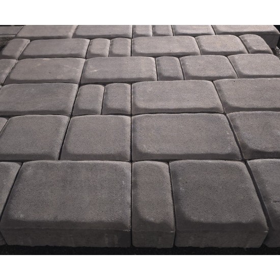 Antique Kobble Pillow Top (3pc) Pavers -  Antique Pewter