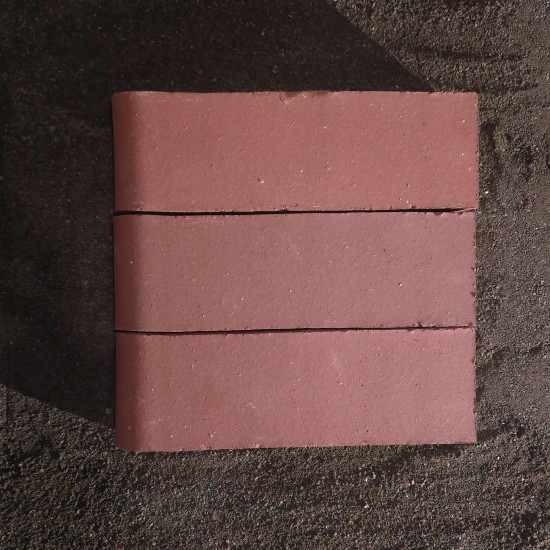 Clay 12" Bullnose Pavers - Mountain Red