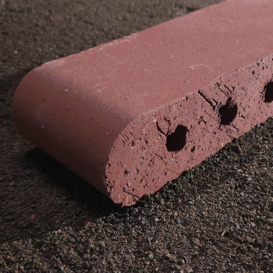 Clay 12" Bullnose Pavers - Mountain Red