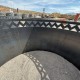Round Corten Steel Firepit Laser Cut Finish