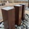 Triple Pillar (Inline) Steel Water Feature
