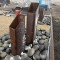 Double Pillar (Angled Top) Steel Water Feature
