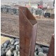 Double Pillar (Angled Top) Steel Water Feature