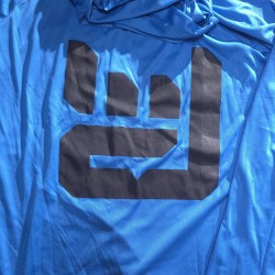 RockOn Hooded Sun Shirt "Blue" - Style 2