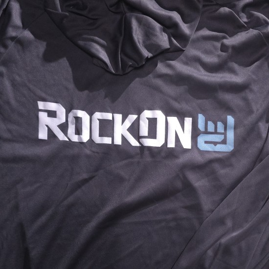 RockOn Hooded Sun Shirt "Slag Grey" - Style 1