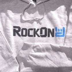 RockOn Hoodie "Heather Grey" - Style 1
