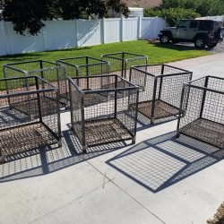 Steel Mesh Planter Box "Rust"