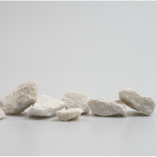 1 1/2" White Marble Stone