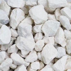 1 1/2" White Marble Stone