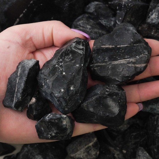 1 1/2" Black Obsidian