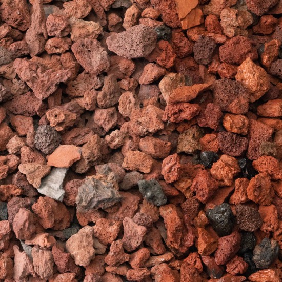 1" Red Lava Rock