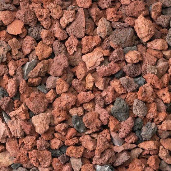 1" Red Lava Rock