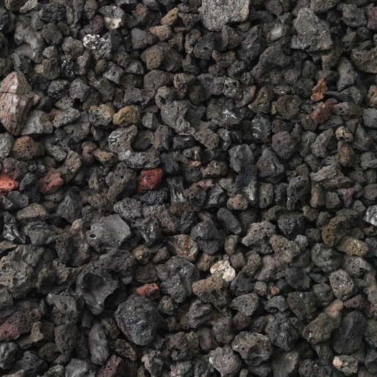 3/4" Black Lava Rock