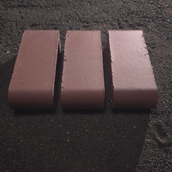 Clay 9" Bullnose Pavers - Mountain Red
