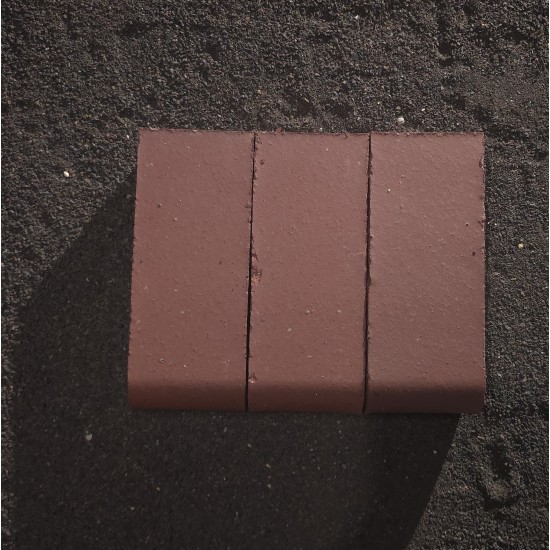 Clay 9" Bullnose Pavers - Mountain Red