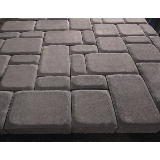 Antique Kobble Pillow Top (3pc) Pavers -  Antique Pewter