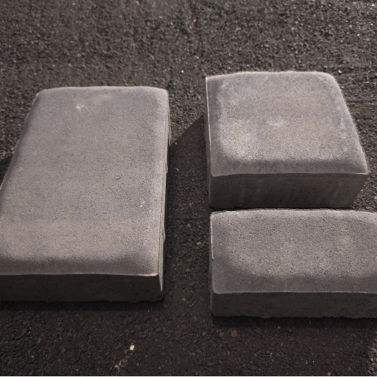 Antique Kobble Pillow Top (3pc) Pavers -  Antique Pewter