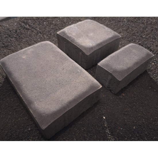 Antique Kobble Pillow Top (3pc) Pavers -  Antique Pewter