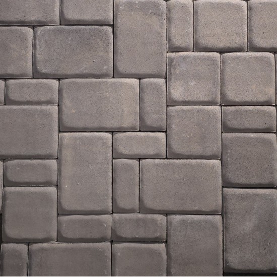 Antique Kobble Pillow Top (3pc) Pavers -  Antique Pewter