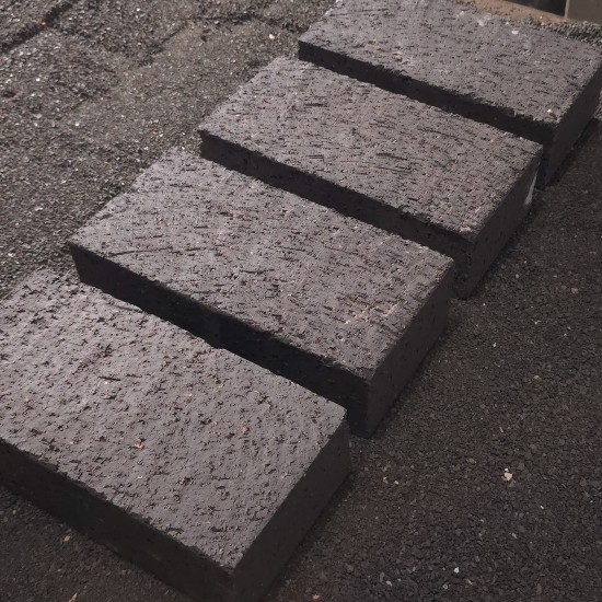 Clay Brick Pavers  -  Midnight Black