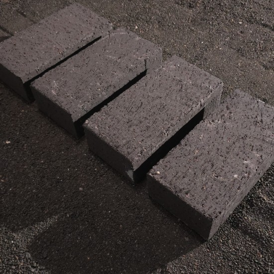 Clay Brick Pavers  -  Midnight Black