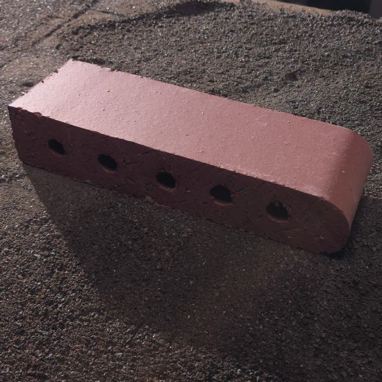 Clay 12" Bullnose Pavers - Mountain Red