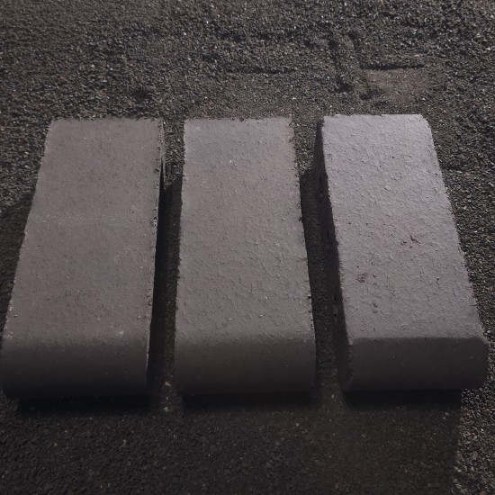 Clay 9" Bullnose Pavers - Midnight Black