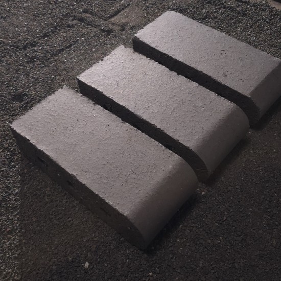 Clay 9" Bullnose Pavers - Midnight Black