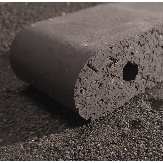 Clay 9" Bullnose Pavers - Midnight Black