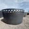 Round Corten Steel Firepit Laser Cut Finish
