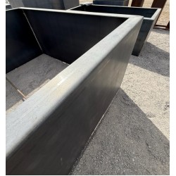 4' W x 8' L X 2" H Corten Steel Planter Box