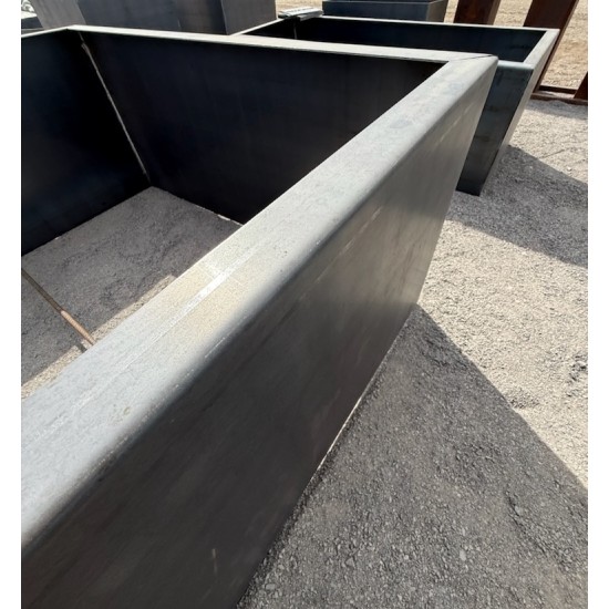 4' W x 8' L X 2" H Corten Steel Planter Box