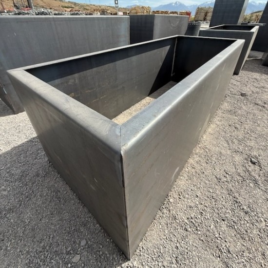 1.5' W x 4' L x 1.5' H Corten Steel Long Planter Box
