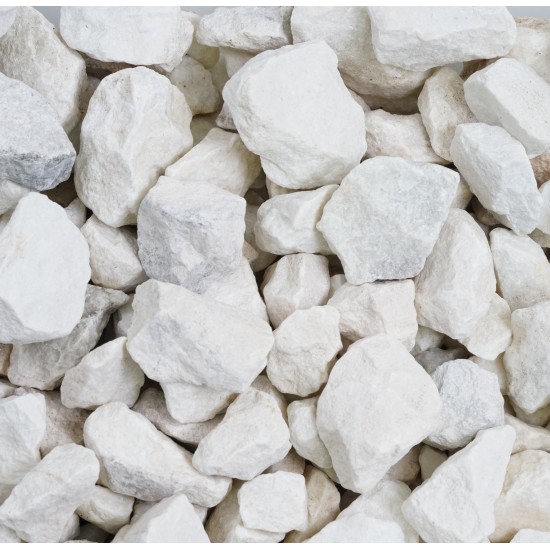 1 1/2" White Marble Stone