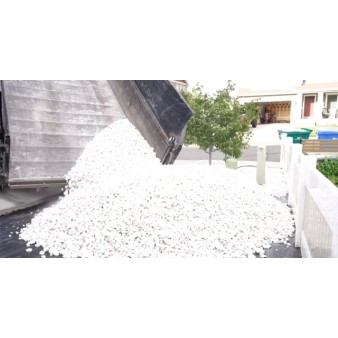 1 1/2" White Marble Stone