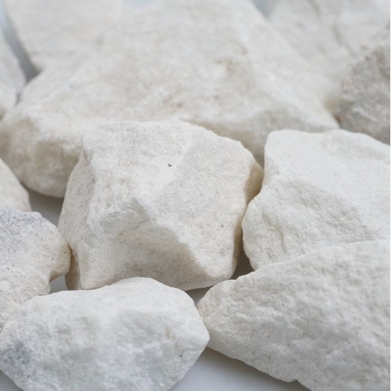 1 1/2" White Marble Stone