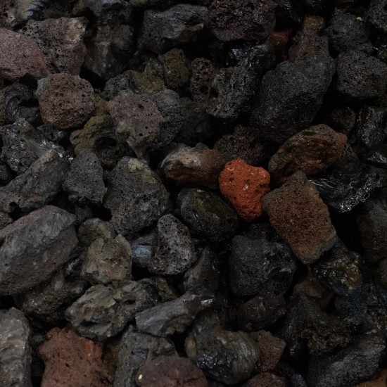 1-2" Black Lava Rock
