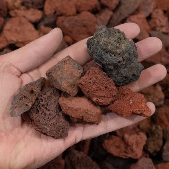 1-2" Red Lava Rock