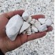 1 1/2" White Marble Stone